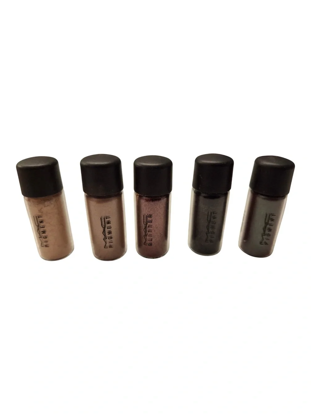 MAC Cosmetics Pigment & Glitter Mini Travel Size 5 Piece Lot Rare